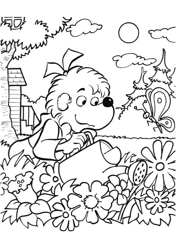 Plansa de colorat cu Ursul Berenstain 25 18